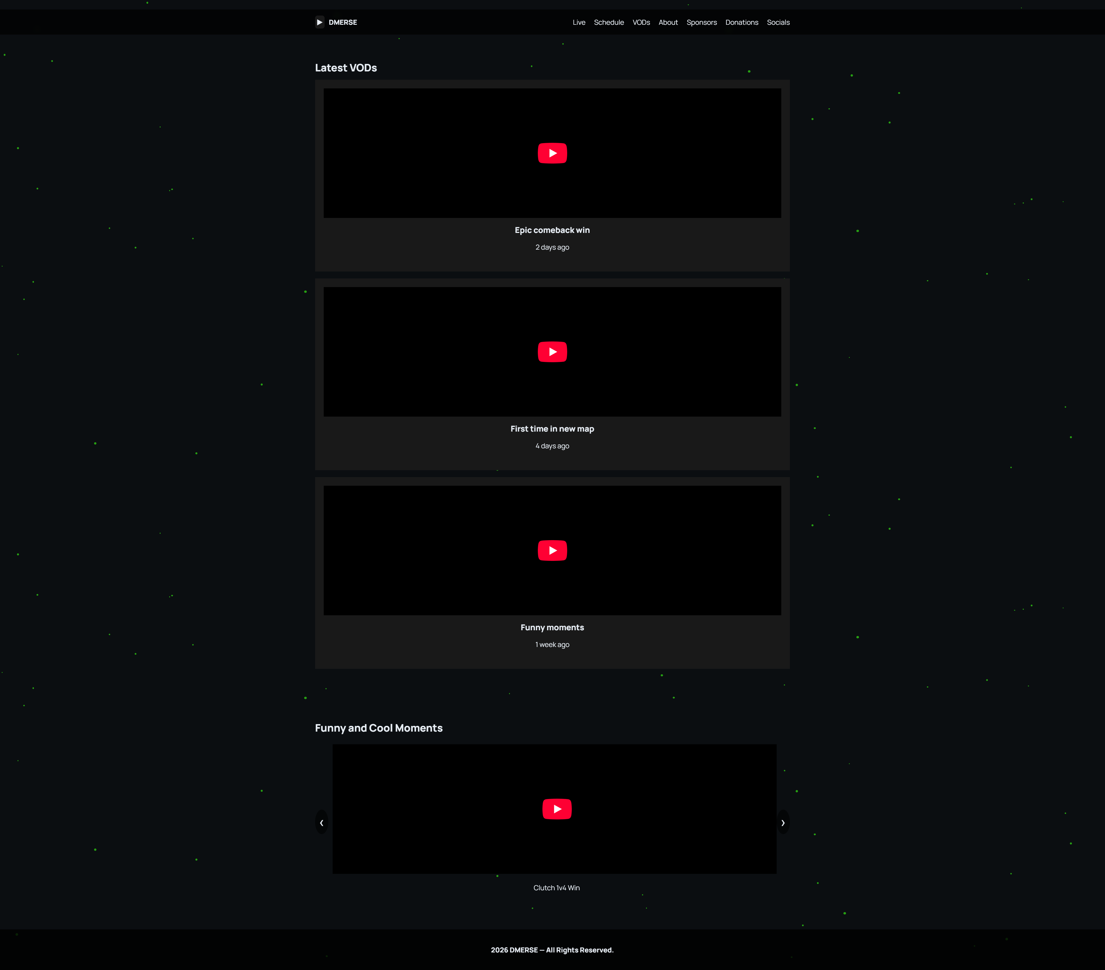 Content Creator Website Design
